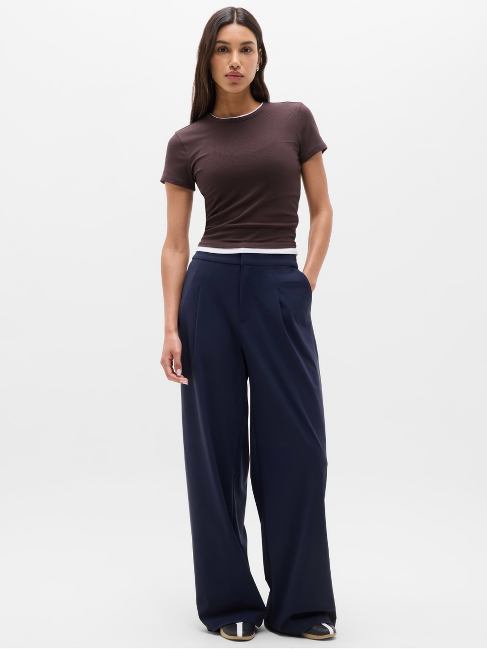 NWT - Athleta Pinnacle High Rise Trouser - size 10 - navy